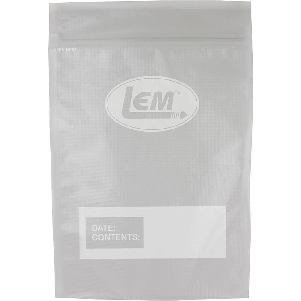 LEM Products MaxVac Zipper Top Vacuum Bags Gallon Size 11x16 Inch 20 Count