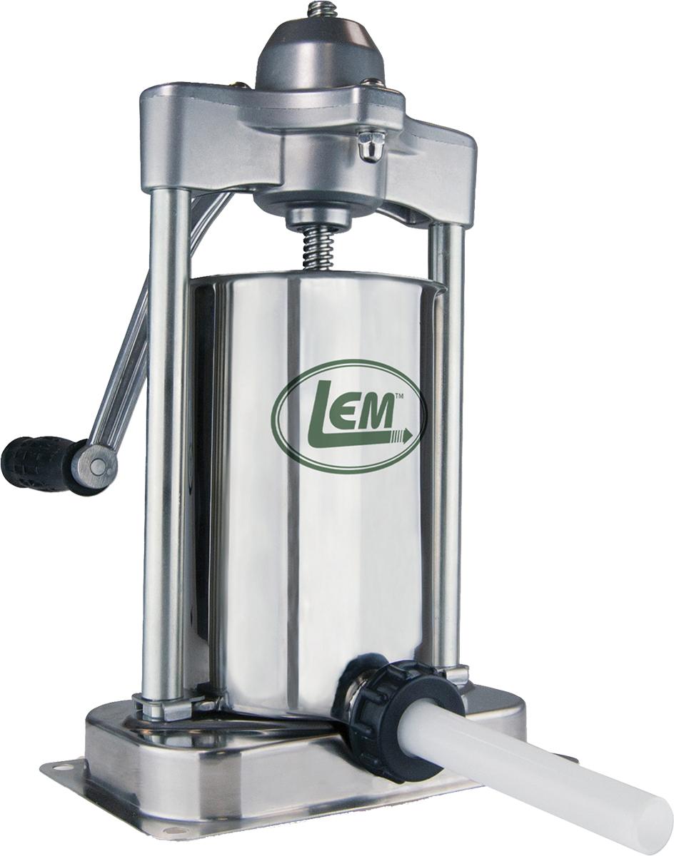 LEM Products Mighty Bite 5 lb. Vertical Sausage Stuffer Stainless Steel