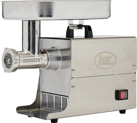 LEM Products #5 Big Bite Stainless Steel Electric Meat Grinder
