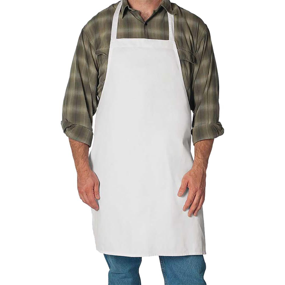 LEM Products Chef's Bib Apron White One Size Fits Most