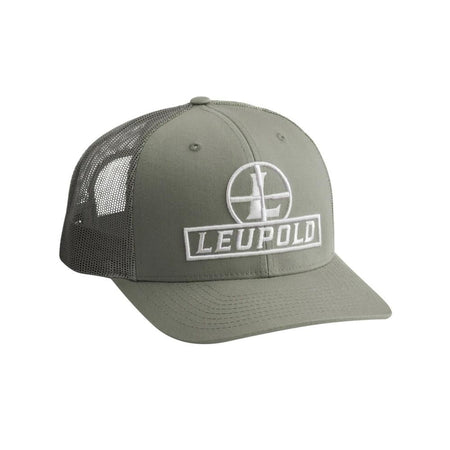 Leupold Reticle Snapback Trucker Hat Loden Green