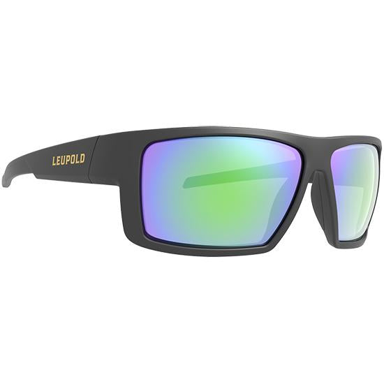 Leupold Switchback Shooting Glasses Matte Black Emerald Mirror Polarized
