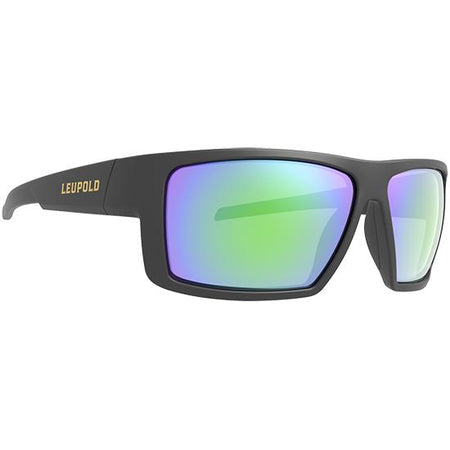 Leupold Switchback Shooting Glasses Matte Black Emerald Mirror Polarized