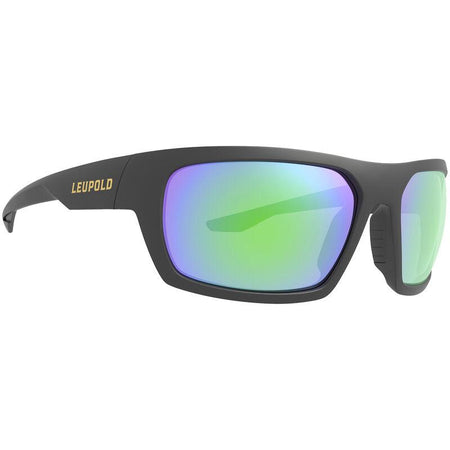 Leupold Packout Ballistic Shooting Glasses Matte Black Emerald Mirror Lenses