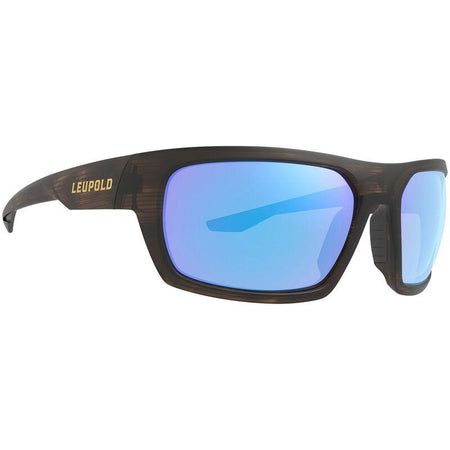 Leupold Packout Ballistic Shooting Glasses Matte Tortoise Blue Mirror Lenses
