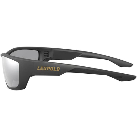 Leupold Cheyenne Sunglasses Matte Black Shadow Gray Flash Lens