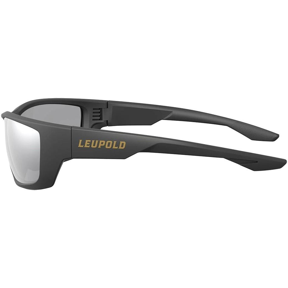 Leupold Cheyenne Sunglasses Matte Black Shadow Gray Flash Lens