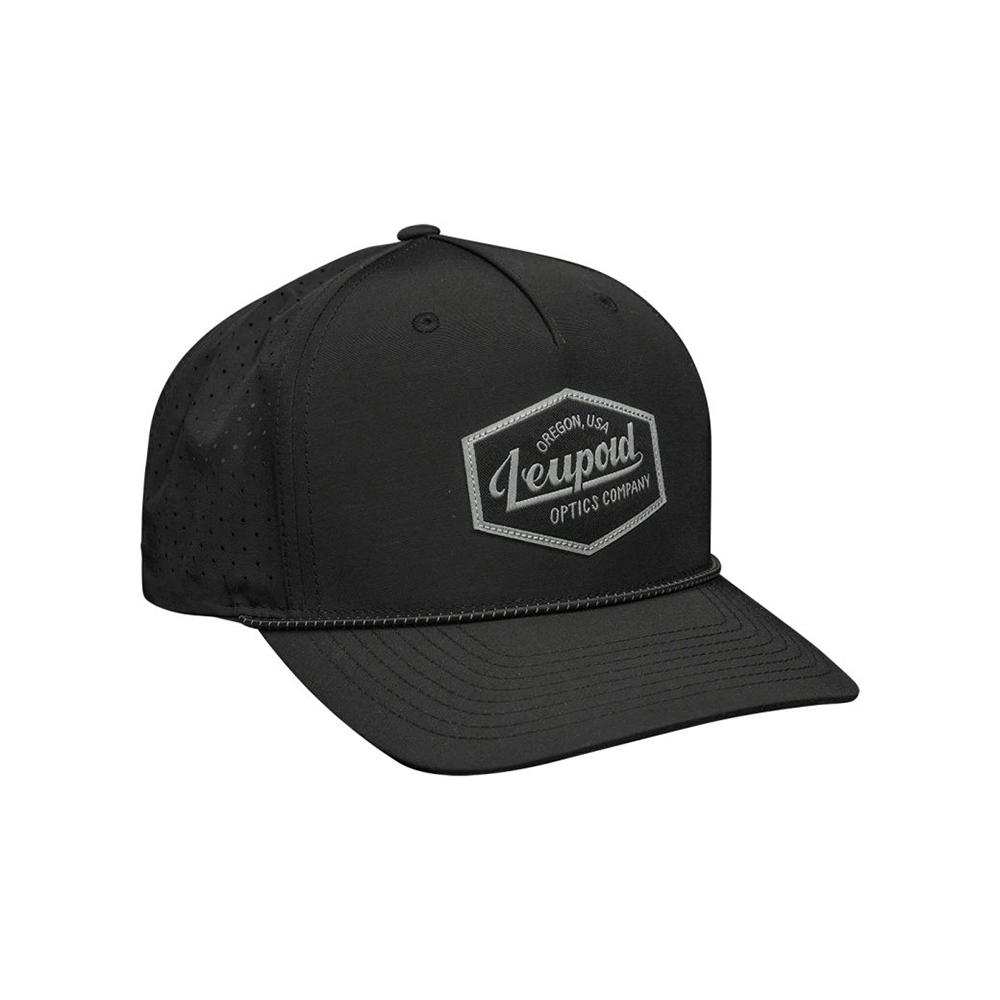 Leupold Optics Co. Performance Hat Black Moisture-Wicking Snapback