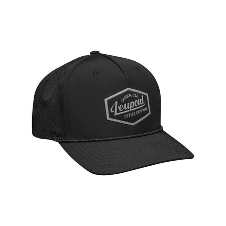 Leupold Optics Co. Performance Hat Black Moisture-Wicking Snapback