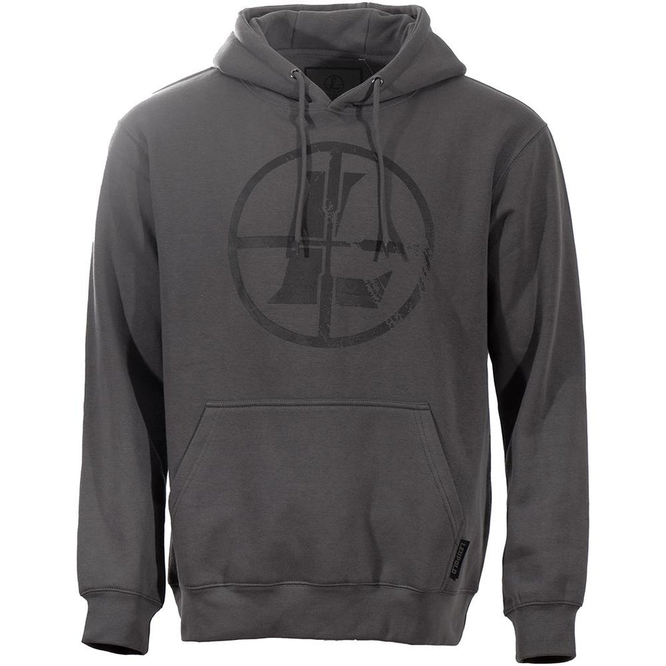 Leupold Distressed Reticle Midweight Hoodie Gunmetal Small