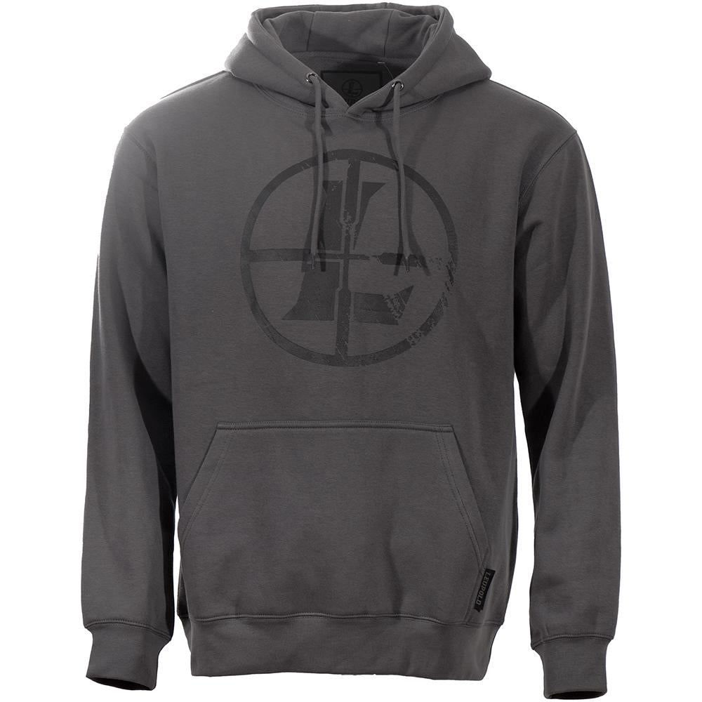 Leupold Distressed Reticle Logo Hoodie Gunmetal Size M