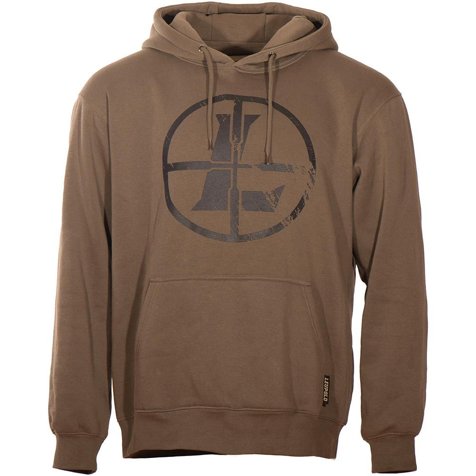 Leupold Distressed Reticle Midweight Hoodie Otter Medium