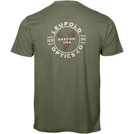 Leupold Buck Country Short Sleeve Tee Shirt Light Olive Size XL