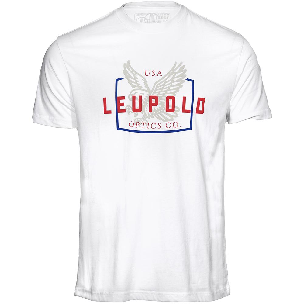 Leupold Eagle Short Sleeve Shirt White Medium Cotton Polyester Blend