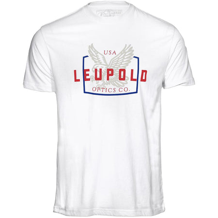 Leupold Eagle Short Sleeve Shirt White Medium Cotton Polyester Blend
