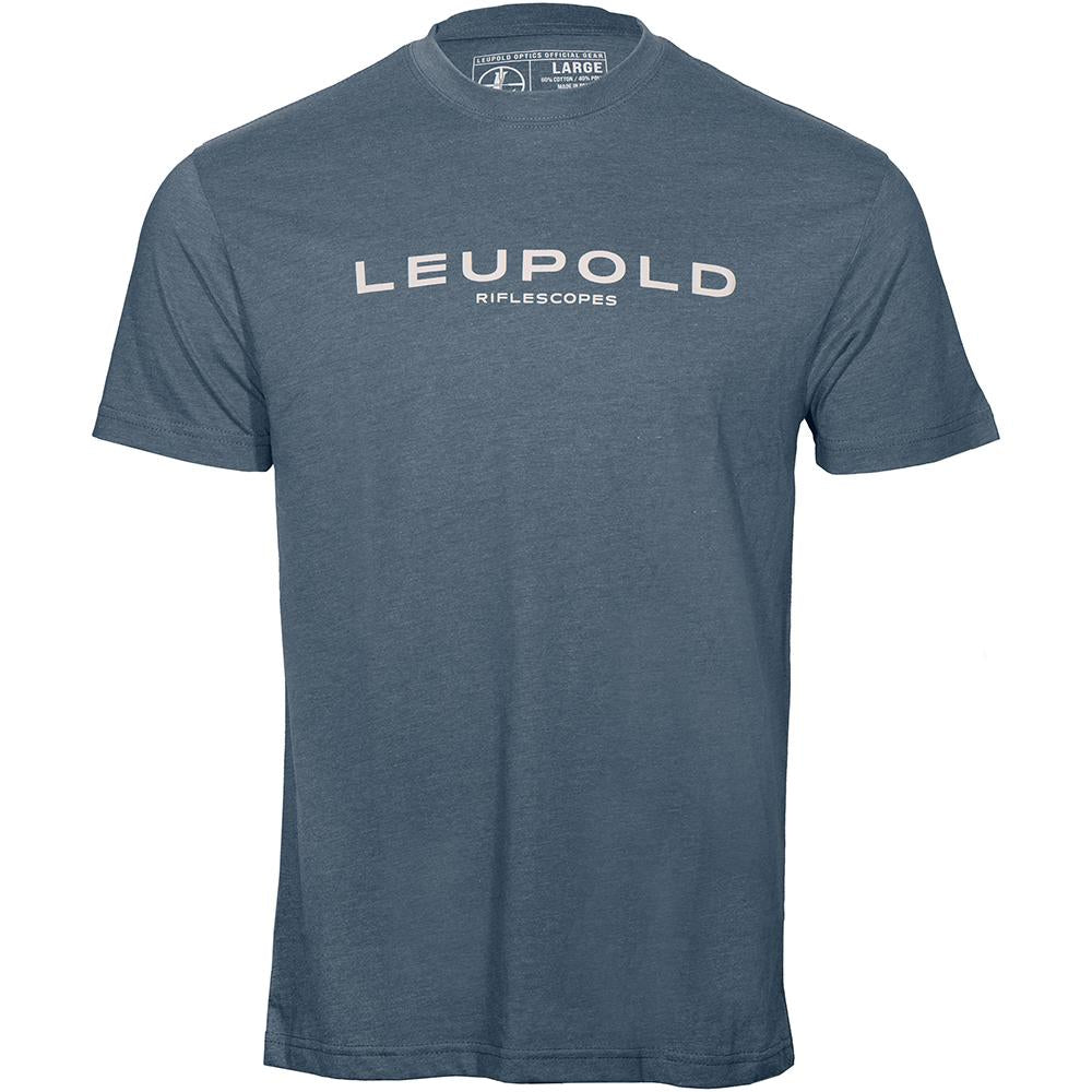 Leupold Riflescopes Short Sleeve T-Shirt Indigo 2XL Cotton Blend