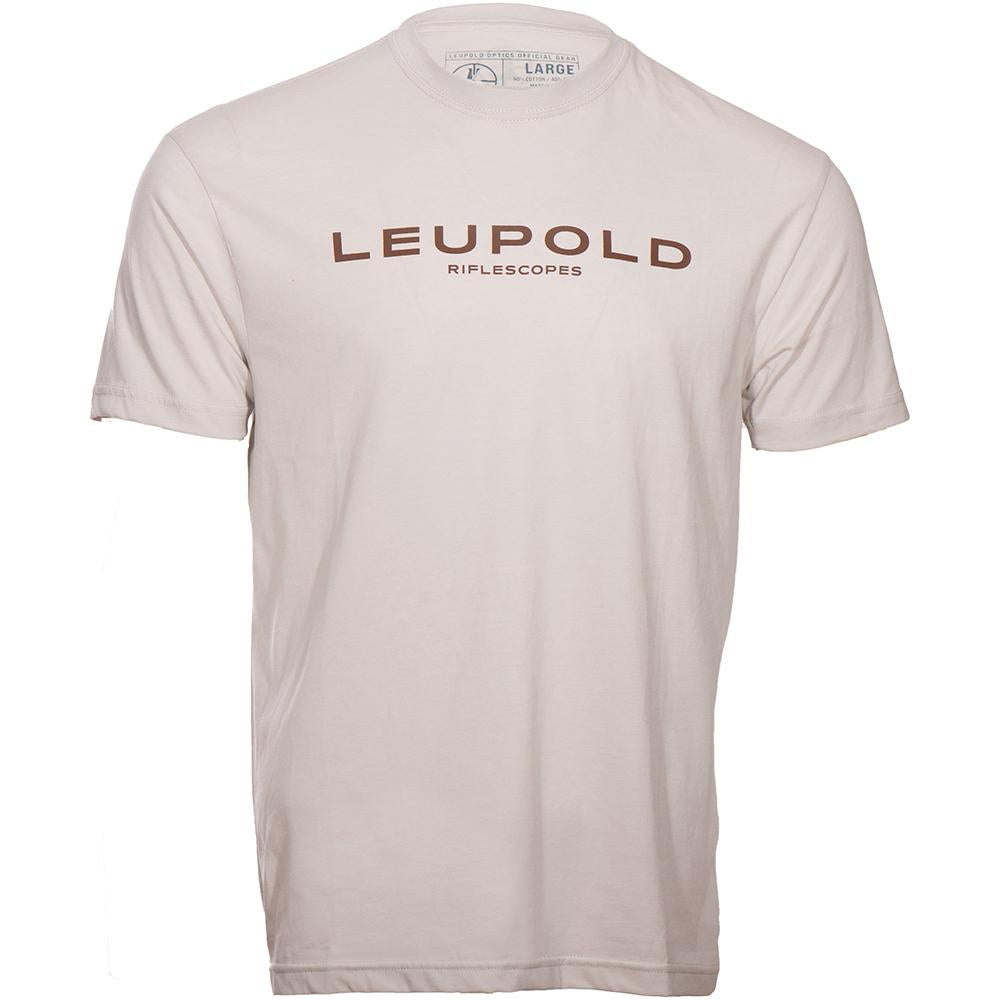 Leupold Riflescopes Short Sleeve T-Shirt Sand Color Medium