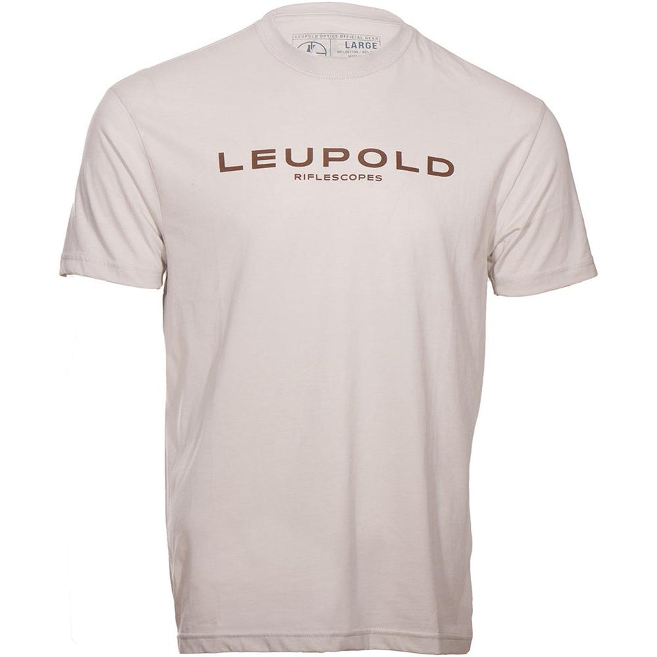 Leupold Riflescopes Short Sleeve T-Shirt Sand Color Medium
