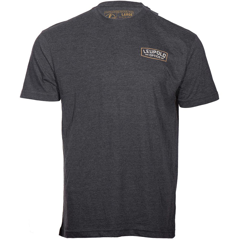Leupold Badge Short Sleeve Shirt Charcoal Size Medium