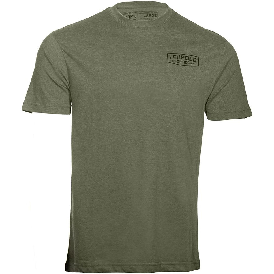 Leupold Badge Short Sleeve Cotton-Poly Blend Shirt Light Olive Medium