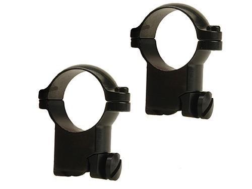 Leupold 2-Piece Solid Steel Ring Mounts for Ruger M77 1 Inch Super High Matte Black