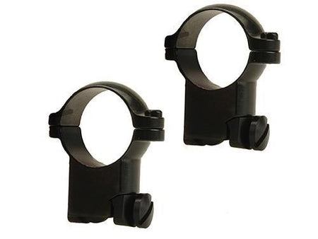 Leupold 2-Piece Solid Steel Ring Mounts for Ruger M77 1 Inch Super High Matte Black