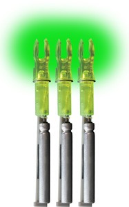 Lumenok X-Series Lighted Nock Green 3-Pack