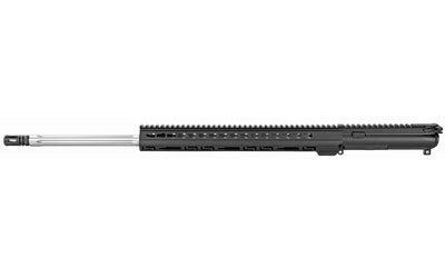 Luth-AR 24" Fluted Bull Barrel Complete Upper Assembly, 223 Remington, Black, 15" Palm Handguard KeyMod, w/BCG, Fits AR-15 FTBL-B24