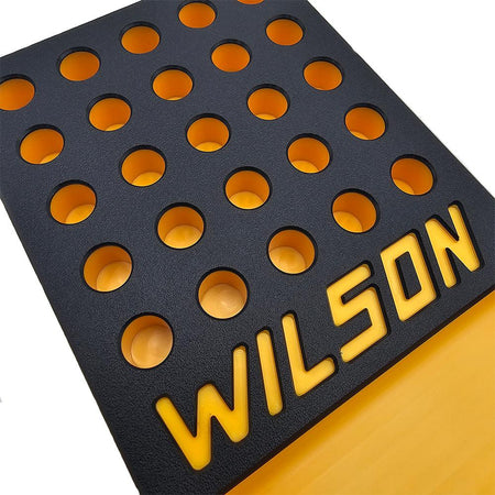 L.E. Wilson 25-Hole Reloading Brass Tray .380" with Built-In Bullet Cup