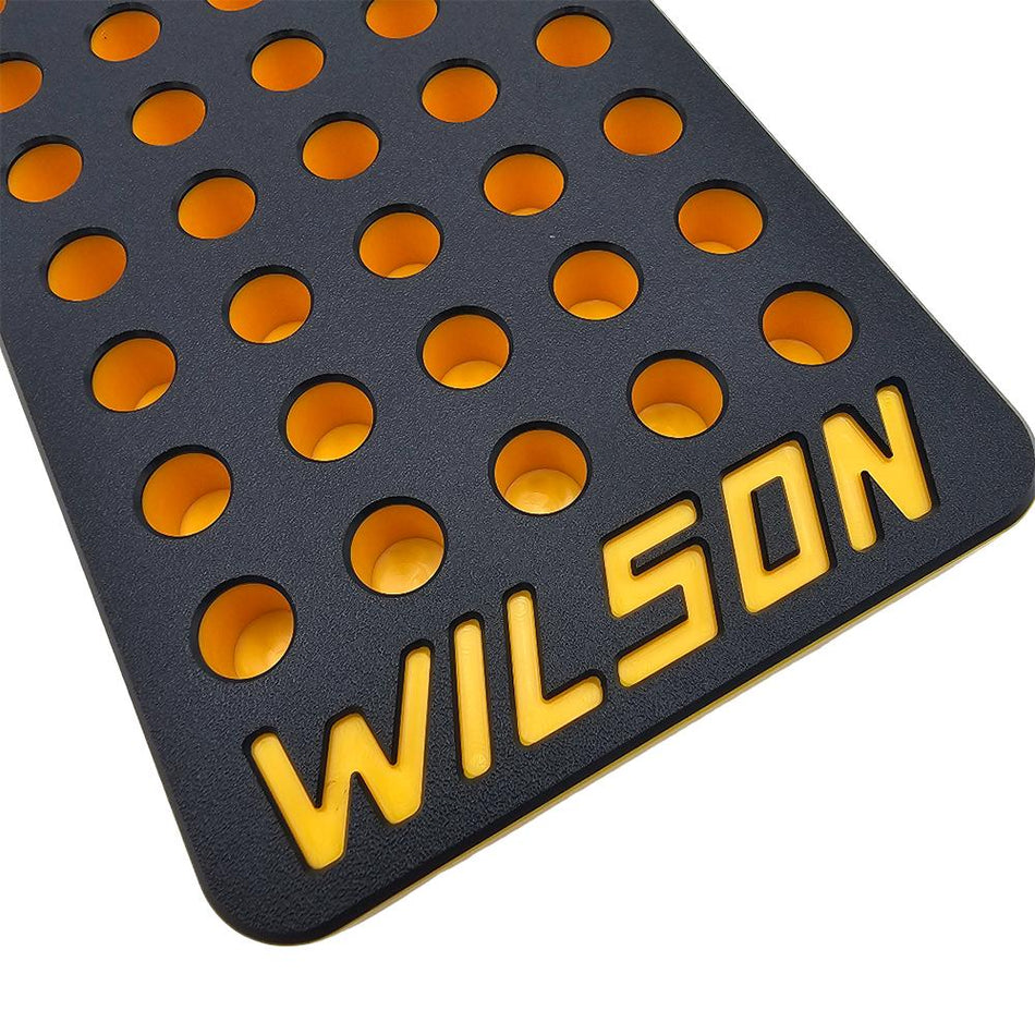 L.E. Wilson Plastic Reloading Tray .440" Diameter 50 Hole Black/Yellow
