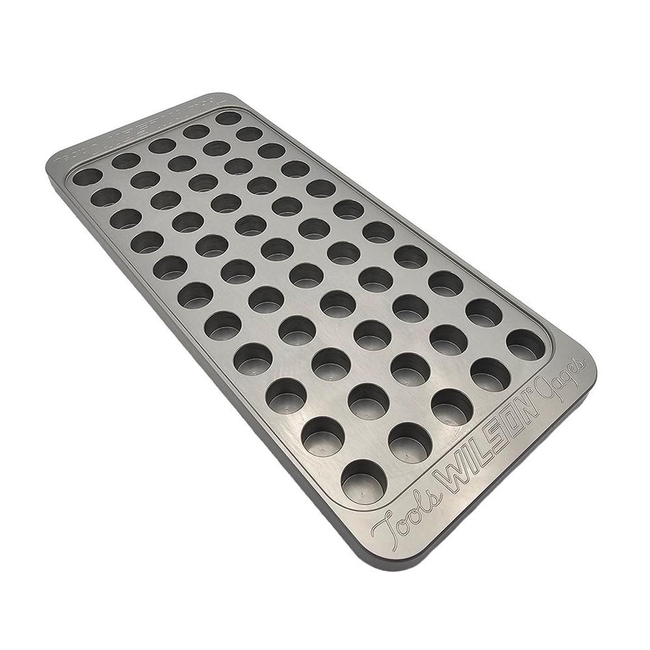 L.E. Wilson Billet Aluminum 55 Hole Reloading Tray .378" Case Head