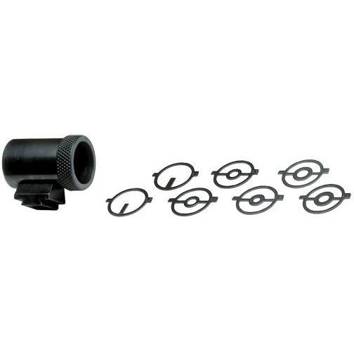 Lyman 20 MJT Globe Front Sight 7/8" Diameter Steel 3/8" Dovetail with Seven Anschutz Apertures