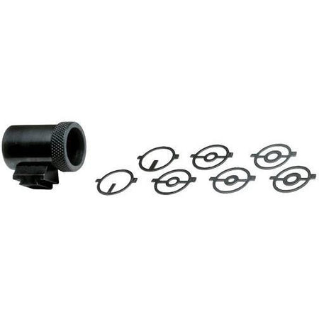 Lyman 20 MJT Globe Front Sight 7/8" Diameter Steel 3/8" Dovetail with Seven Anschutz Apertures