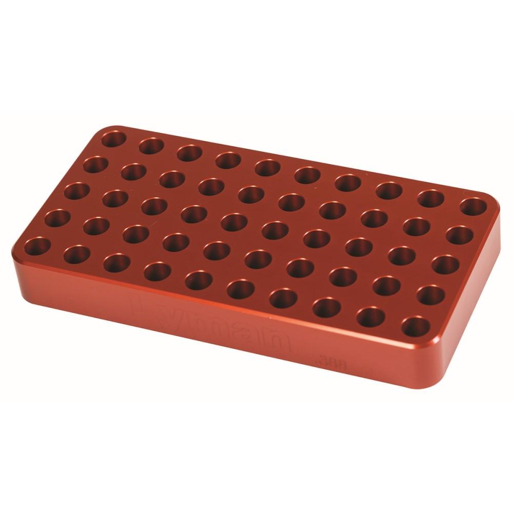 Lyman Anodized Aluminum Loading Block .388 Hole Size for Small Rifle Cartridges