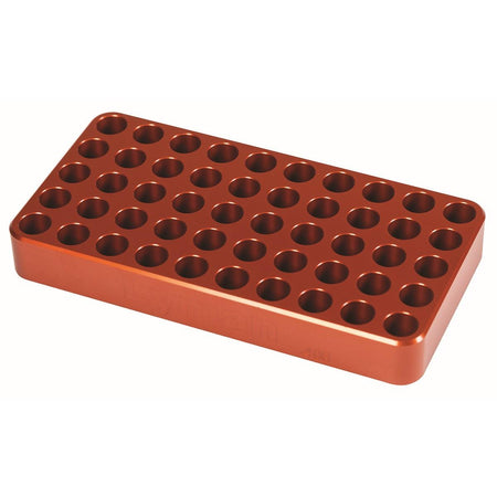 Lyman Anodized Aluminum Loading Block .485" Hole Size 50-Round Reloading Block