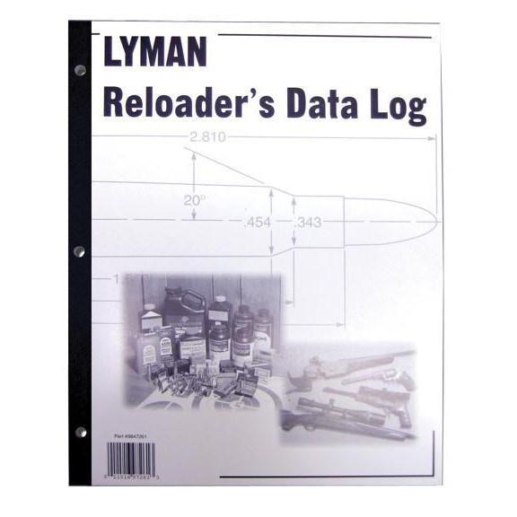 Lyman Reloaders Data Log - 50 Page Record Book