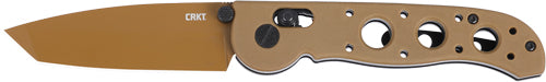 CRKT M16-02XD 3.5" PLAIN EDGE TANTO POINT DESERT TAN
