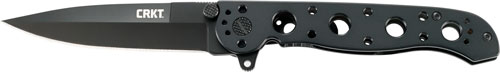 CRKT M16-03KS 3.5" Plain Edge Spear Point Black Blade Stainless Handle