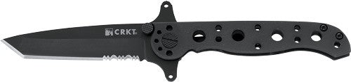 CRKT M16-10KSF 2.94" Half Serrated Black Tanto Blade Folding Knife