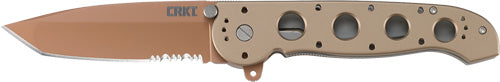 CRKT M16-13D Folding Knife 3.99" Triple Point Serrated Tanto Blade Copper