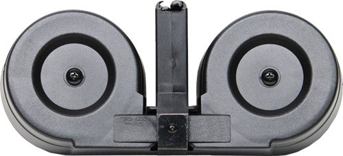 Iver Johnson AR-15 .223 Rem 100-Round Drum Magazine Black/Clear Poly