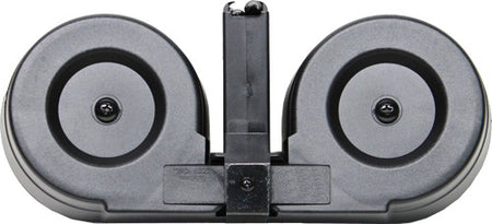 Iver Johnson AR-15 .223 Rem 100-Round Drum Magazine Black/Clear Poly