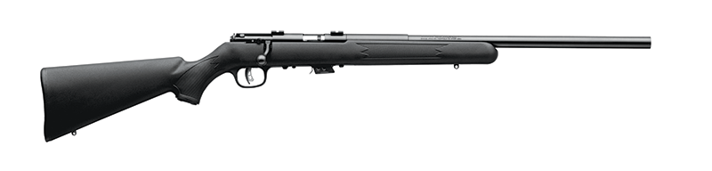 Savage Arms 26724 Mark II FV Full Size 17 HM2 5+1 21" Black Satin Heavy Button Rifled Barrel, Satin Black Drilled & Tapped Carbon Steel Receiver, Matte Black Fixed Synthetic Stock, Right Hand