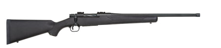 Mossberg 28013 Patriot Full Size 450 Bushmaster 4+1 20" Matte Blued Fluted Threaded Barrel, Drilled & Tapped Matte Blued Stainless Steel Receiver, Black Fixed Synthetic Stock, Right Hand