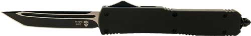 Templar Knife Slim OTF Black Rubber Handle 3.1" Black Tanto Blade