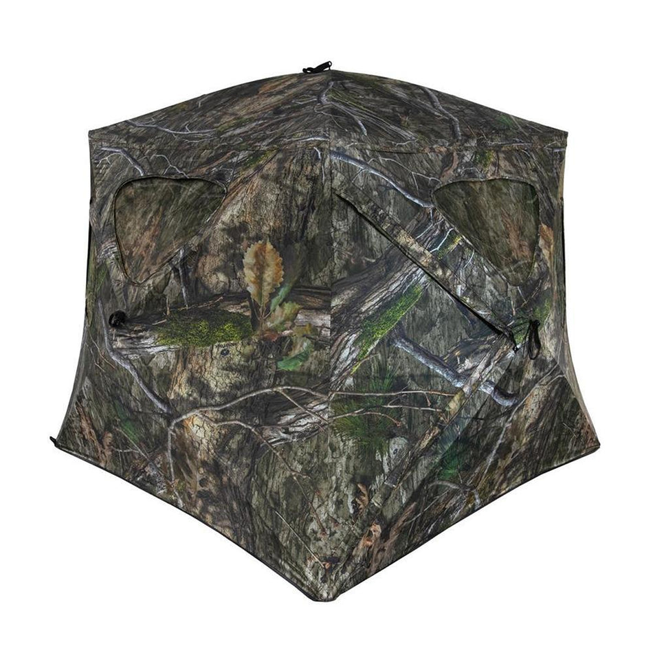 Ameristep Silent Brickhouse Wide Bottom Fire Retardant Ground Blind - Mossy Oak Country DNA XL