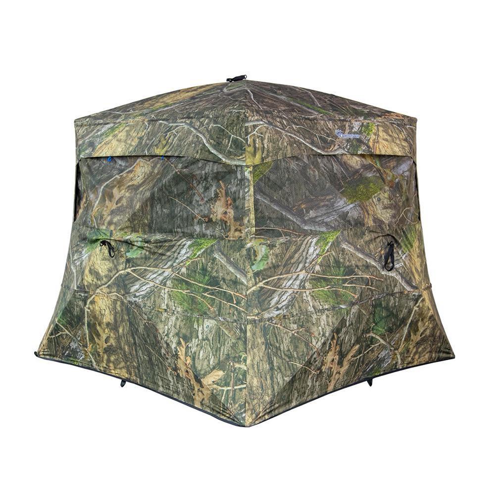 Ameristep Banshee Wide Bottom Extreme Fire Retardant Ground Blind - Mossy Oak Country DNA XL