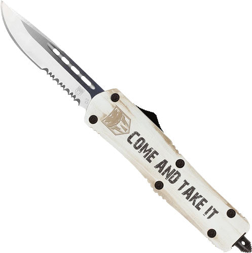 CobRaTec Medium FS3 OTF Come and Take It 3" Drop Point Serrated Knife