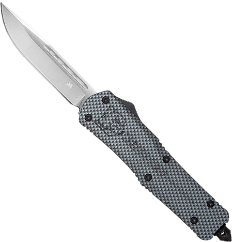 CobRaTec Medium FS3 OTF Carbon Fiber 3" D2 Steel Drop Point Knife