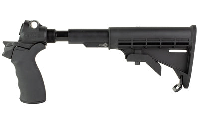 Mesa Tactical LEO Recoil Stock Kit for Mossberg 500 590 Includes LEO Stock Adapter A2 Collapsible Stock and Hogue Grip Black